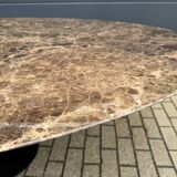 Original oval dining table Knoll Tulip (244cm) Emperador