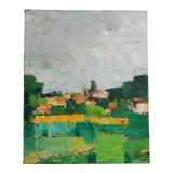 Modern Auvergne landscape