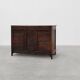Rare French provincial carved cabinet or buffet with great patina, dated 18