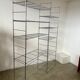 Old modular metal shelf vintage bookcase 10 design shelves from the 80s