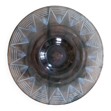 Smoked glass table centrepiece – mid-20th century design