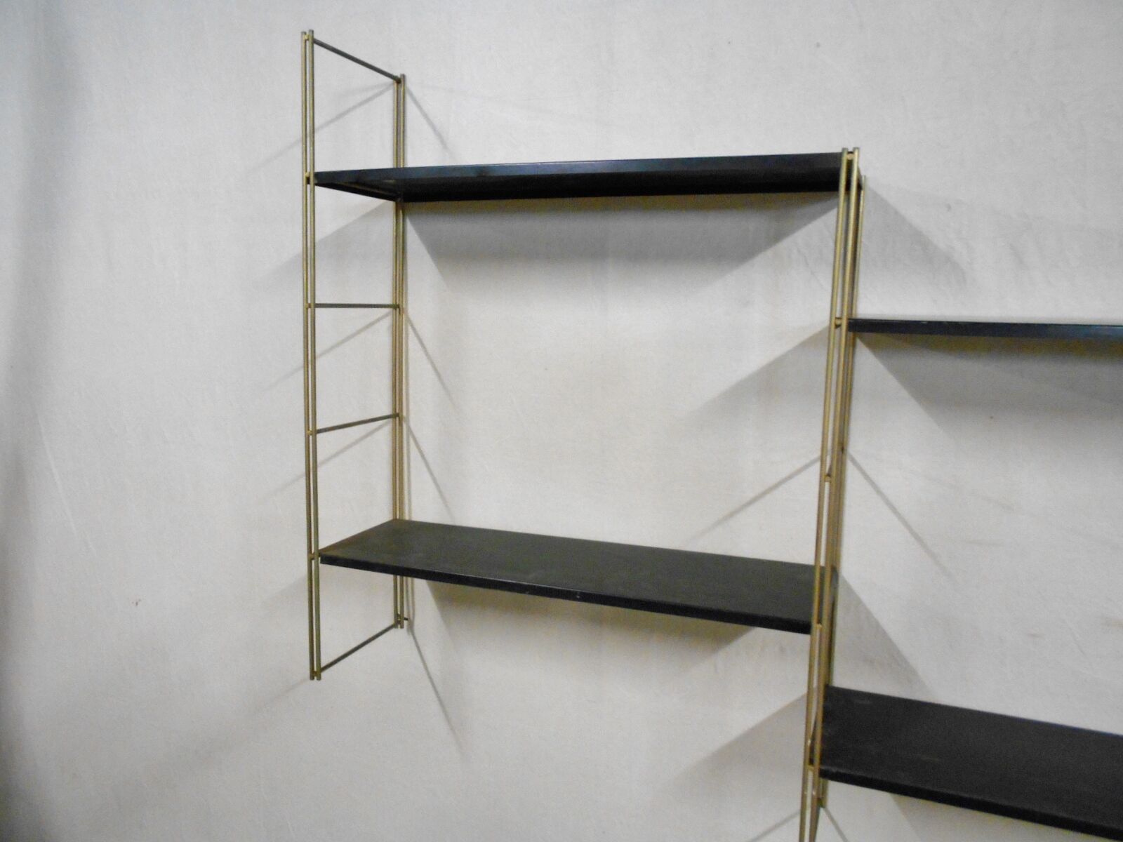 Vintage metal shelves