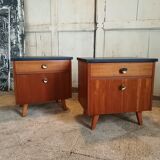 Pair of vintage bedsides