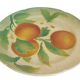 Majolica Oranges Plate by Keller & Guerin Saint Clement, France 1900s