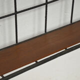 Iron and wood wall coat holders, 1960