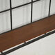 Iron and wood wall coat holders, 1960
