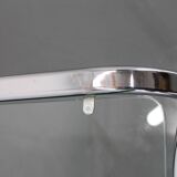 1970s Italian Glass Square Coffee Table