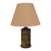 Lampe ethnique en laque du Kasmir