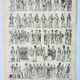 Old engraving from 1898 • Old infantry, soldier • Original and vintage poster