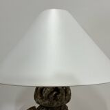 18TH century Stone gate finial and lampshade
