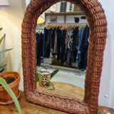 Wicker mirror