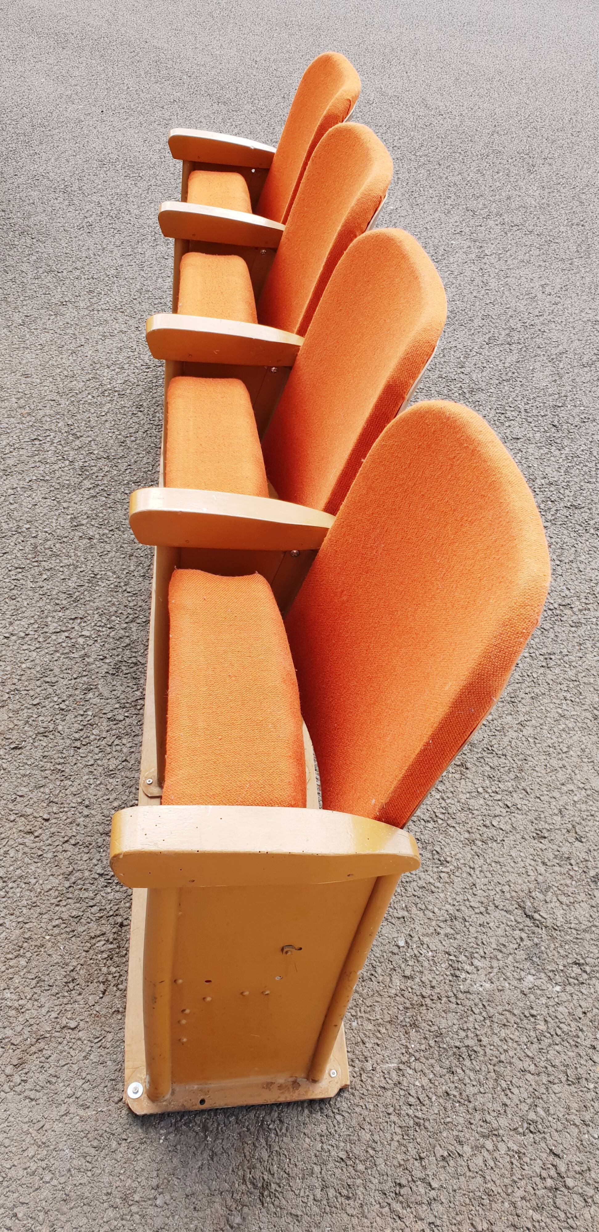 Vintage cinema chairs
