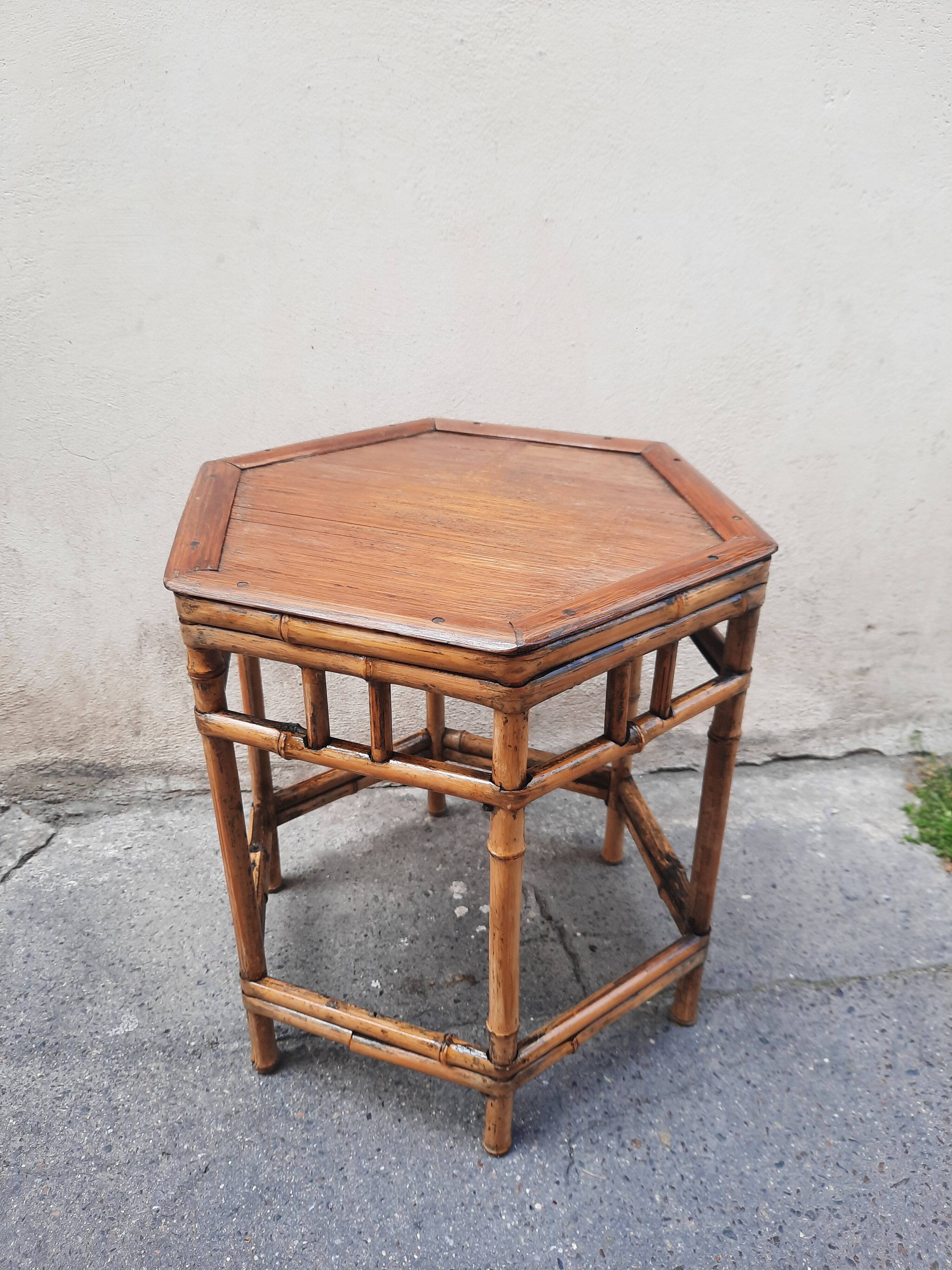 Table en bambou