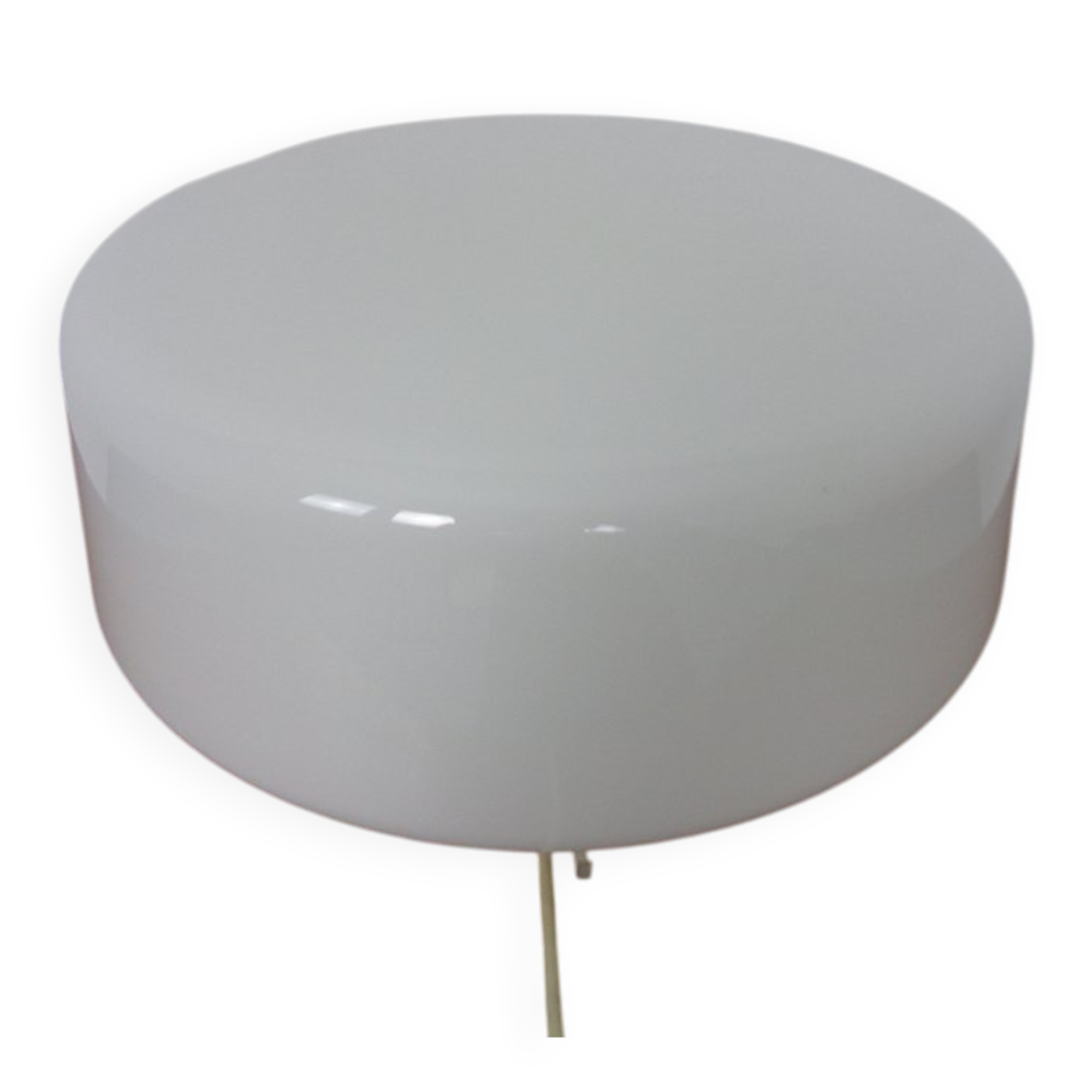 Large Bauhaus Opal Glass Ceiling Lamp by Zeiss Ikon, 1930s