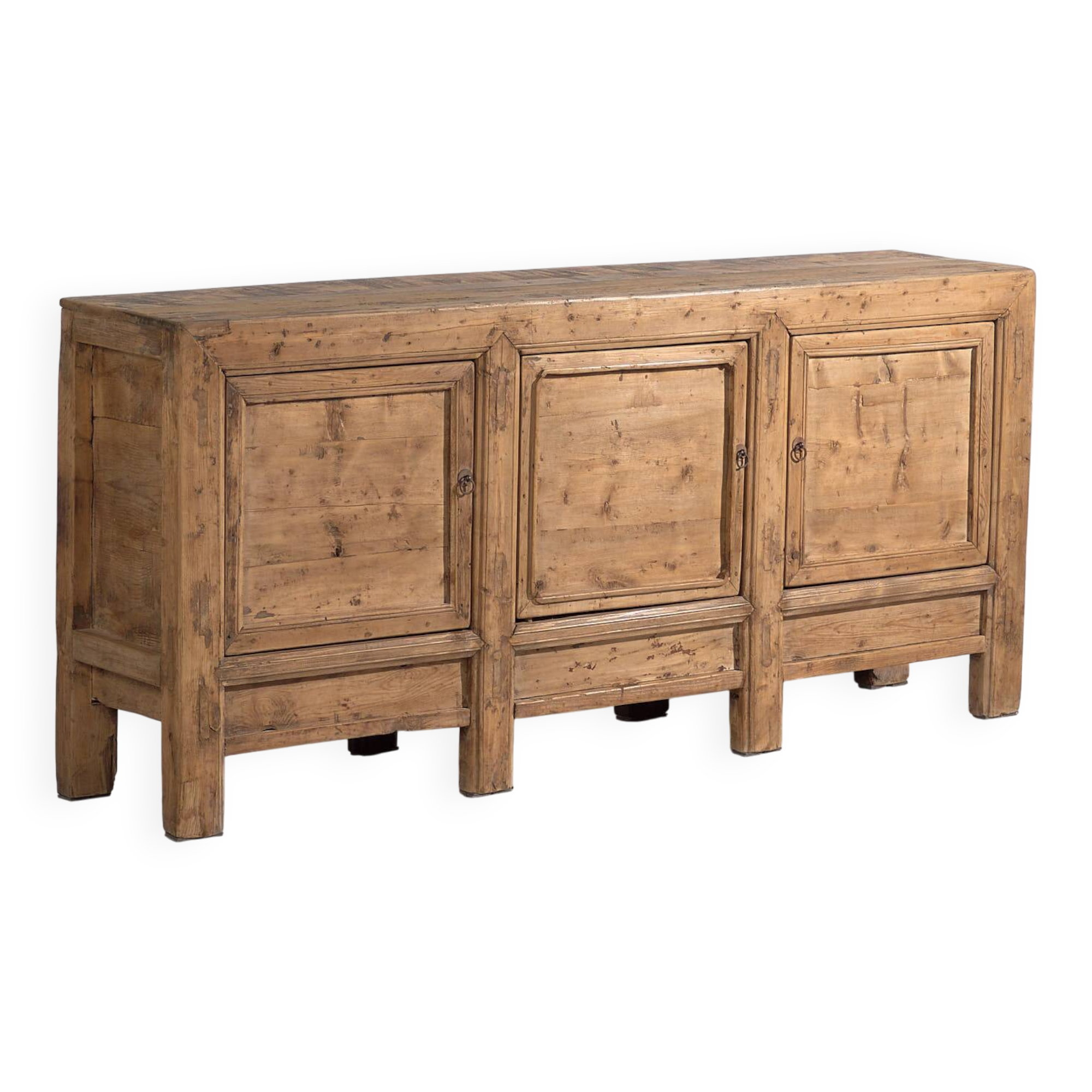 Antique Chinese three-door sideboard (circa 1900)