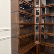 Classic English Globe Wernicke Style Corner Bookcase