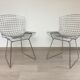 Set of chairs wire Harry Bertoia editions Knoll original 70s