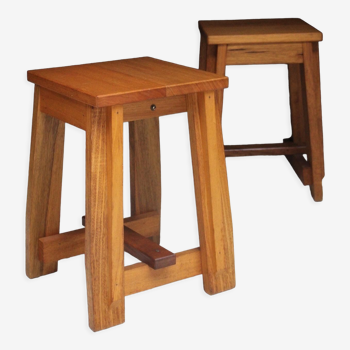 Pair of architect stools France 1960