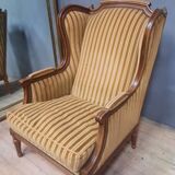 Large Louis XVI style wing chair