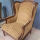 Large Louis XVI style wing chair