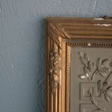 Louis XVI style in Golden stucco trumeau
