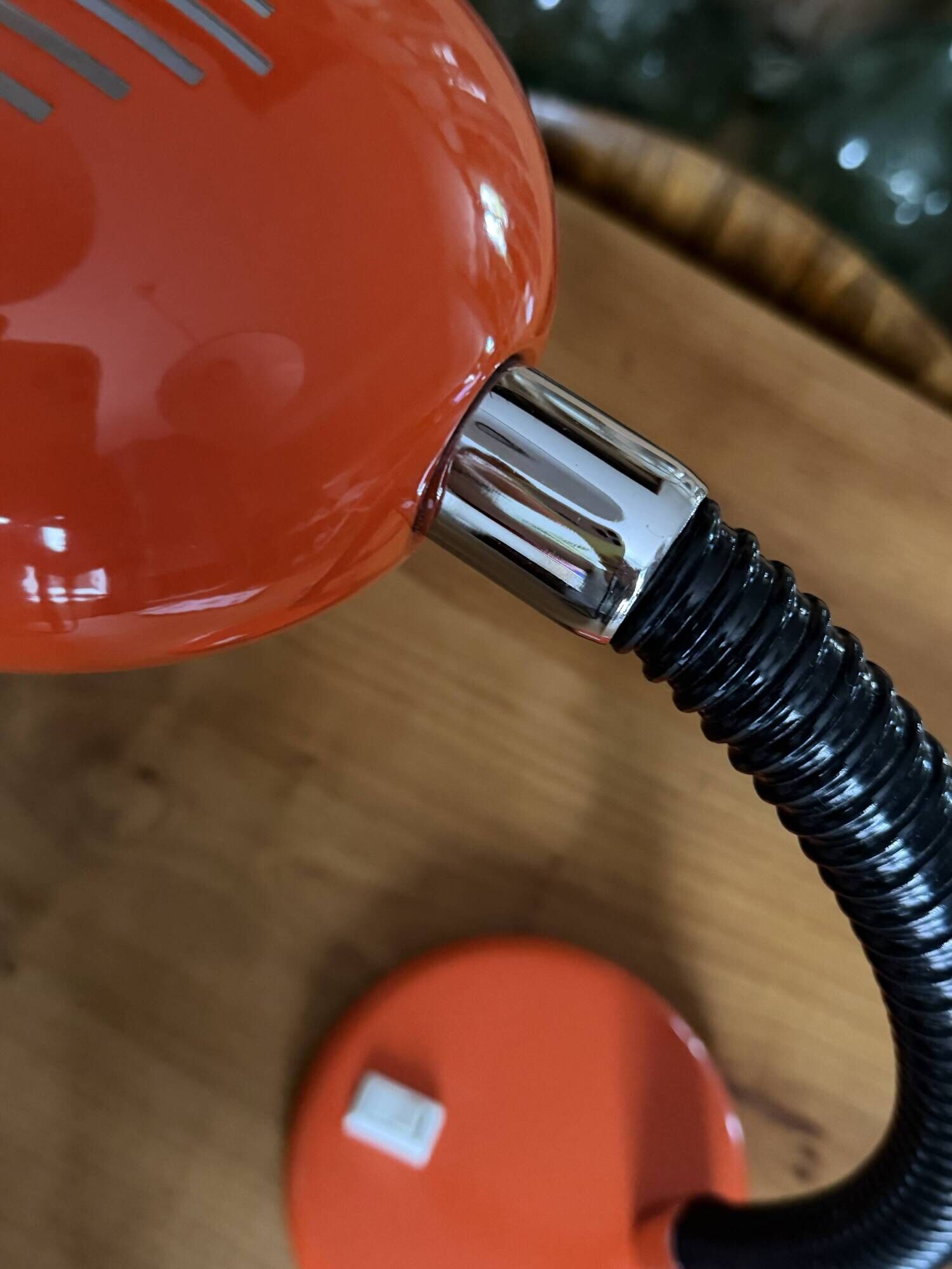 Space Age orange desk lamp – 1970s