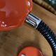 Space Age orange desk lamp – 1970s