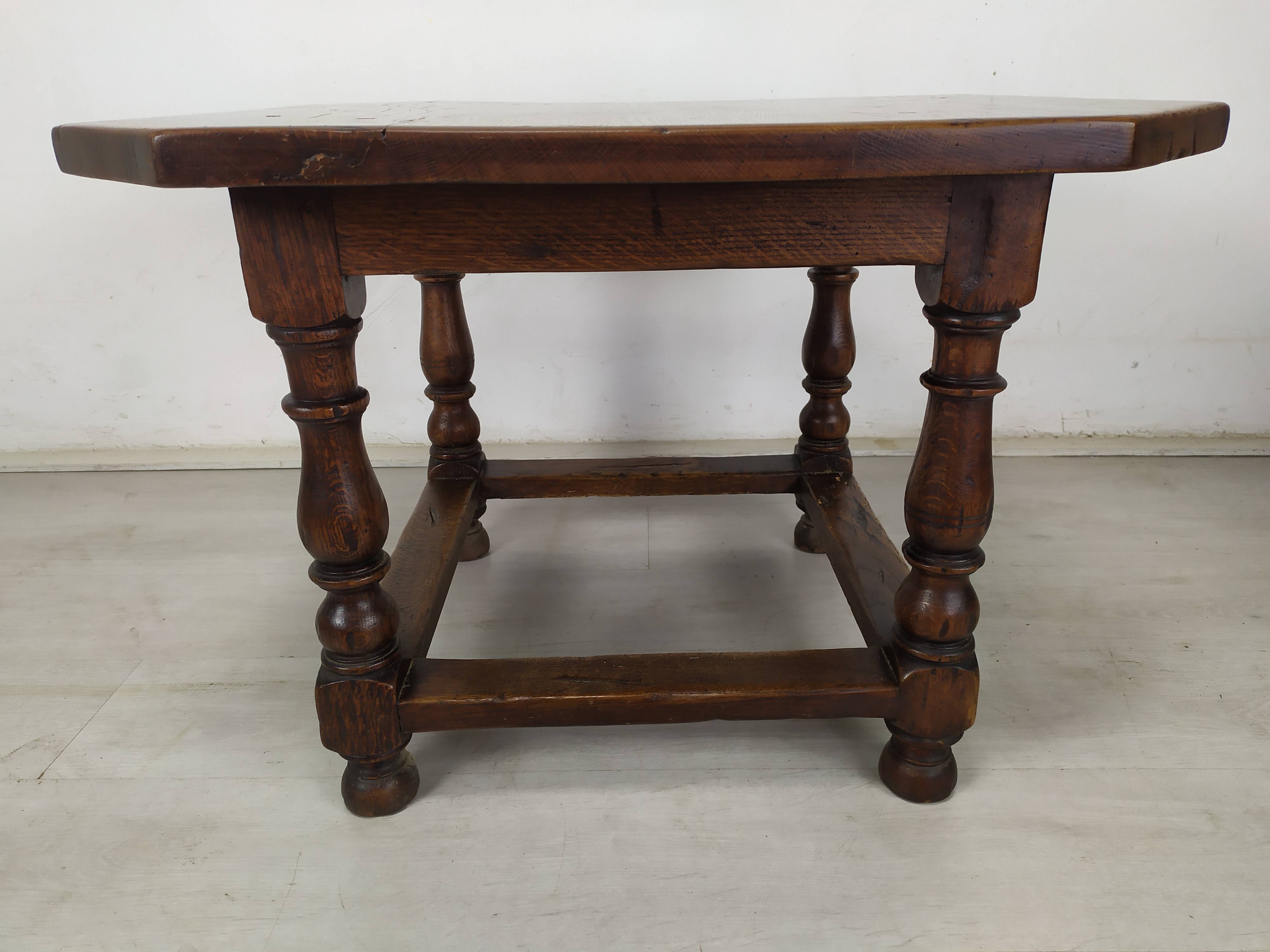 Rustic oak coffee table