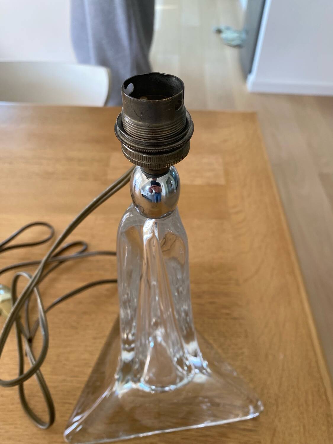 Saint Louis crystal lamp base