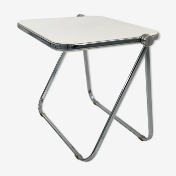 Bureau pliable Platone blanc par Giancarlo Piretti pour Anonima Castelli 1970
