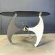 Luciano Campanini “Helix” adjustable dining or coffee table, 1970s
