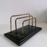 Leather desk letter carrier stitched