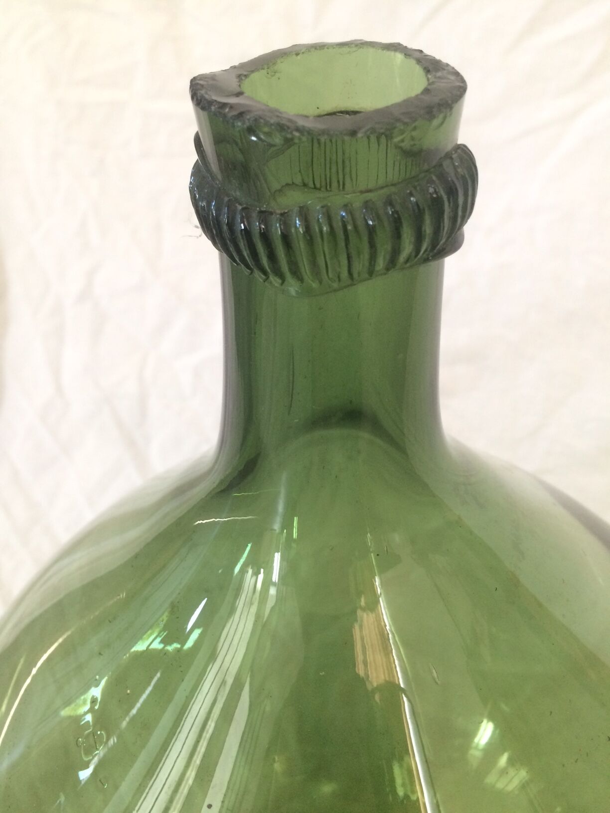 Demijohn, capacity estimated around 12 l