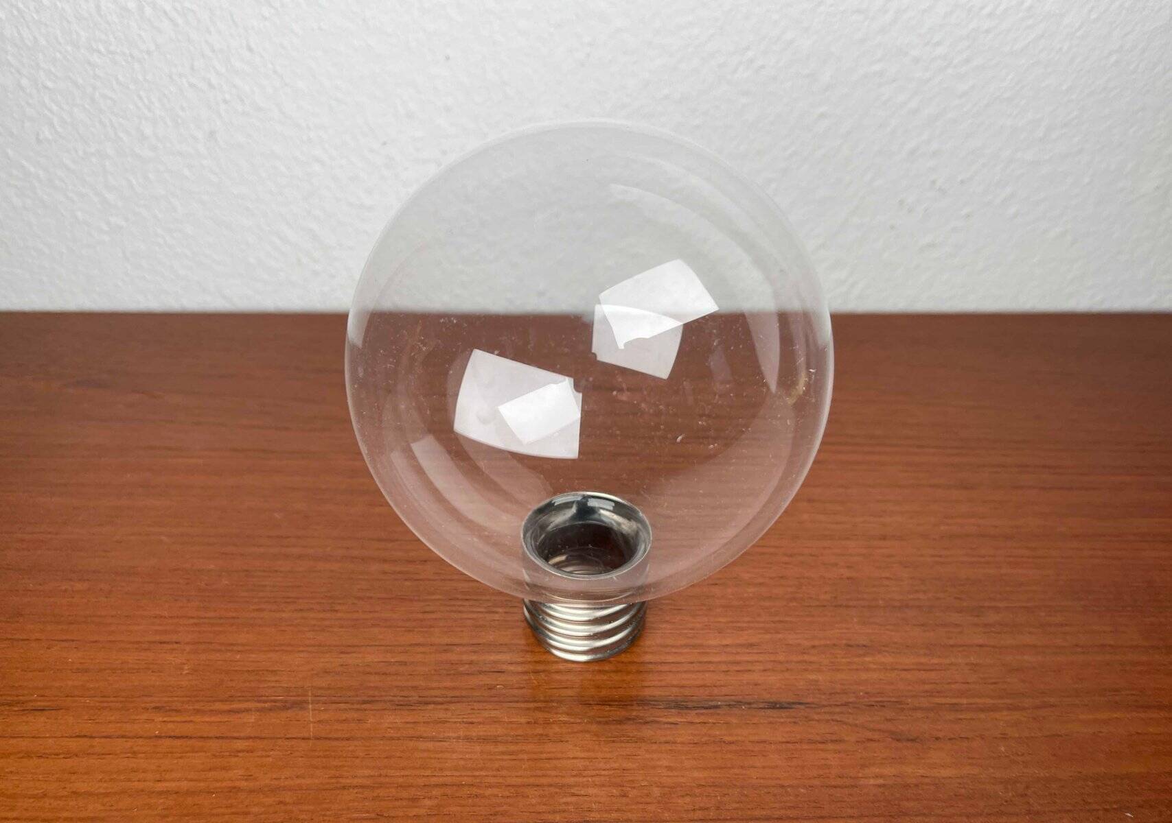 Vintage German Space Age replacement or spare glass piece for lamp by Motoko Ishii for Staff, 1970s.