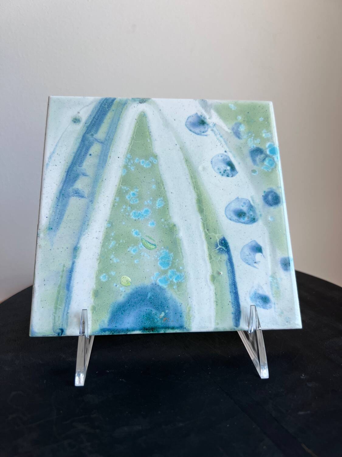 Gilliot ceramic tiles with abstract eye pattern, Belgium 1960