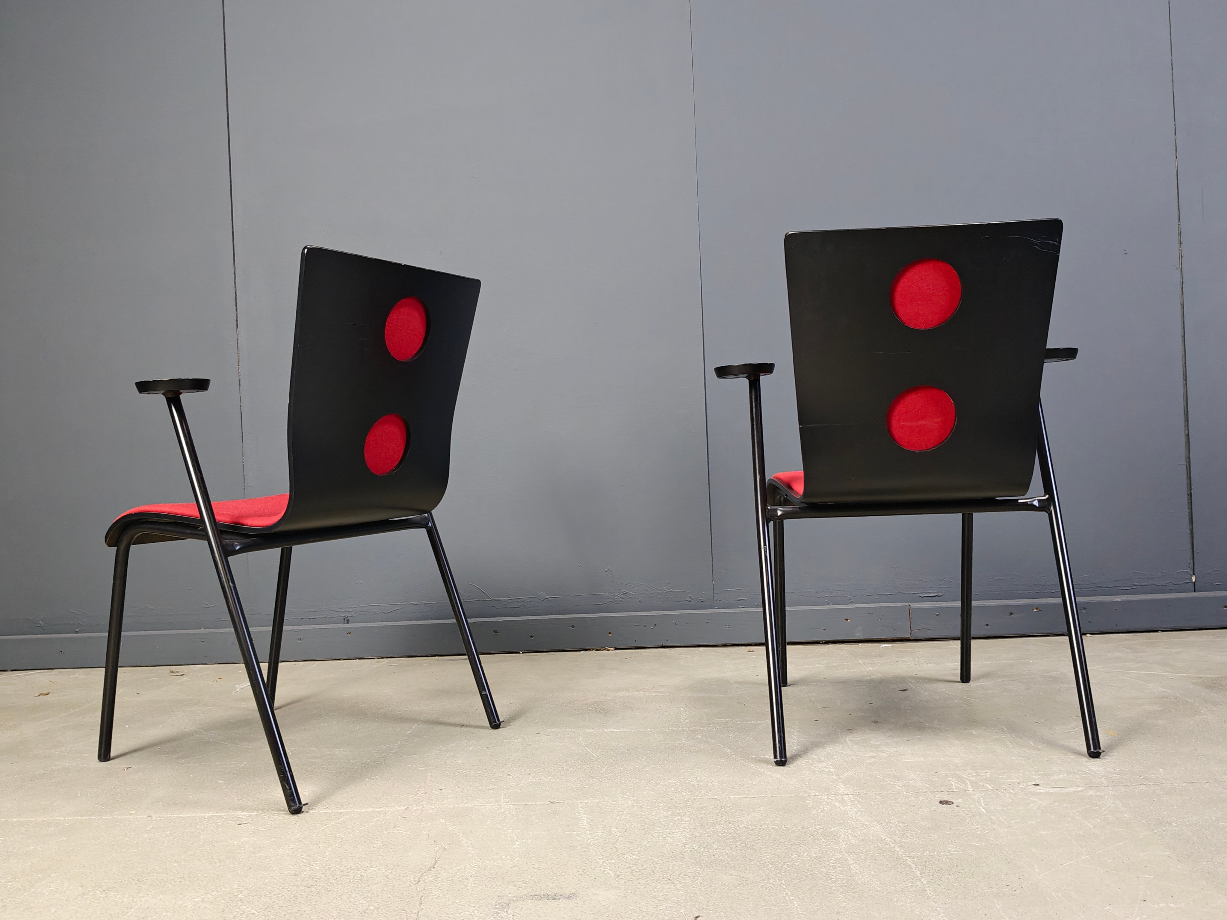 Vintage Occhio chairs by Roel Vandebeek for Drisag, 2000s - set of 6