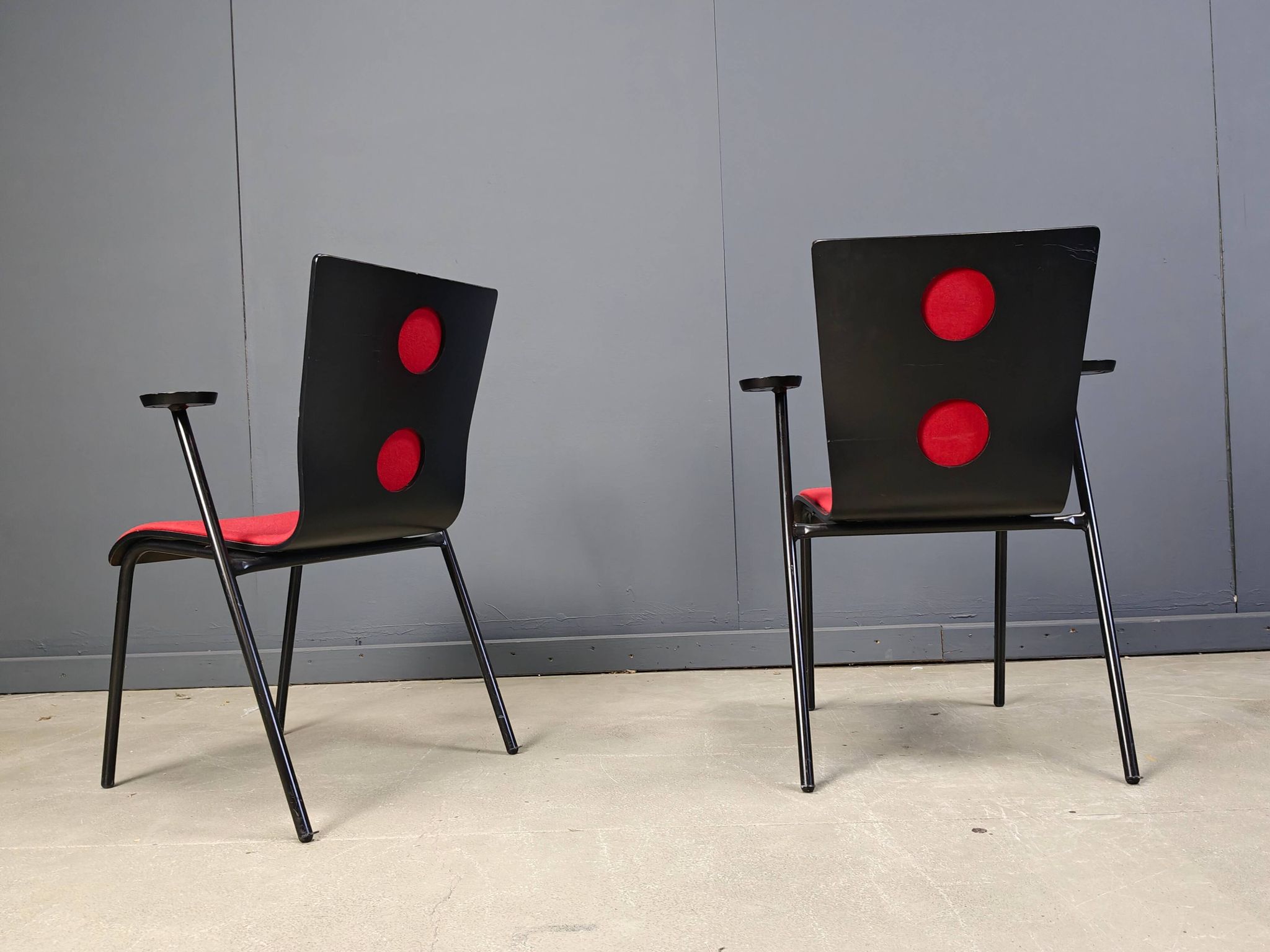 Vintage Occhio chairs by Roel Vandebeek for Drisag, 2000s - set of 6