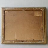 Table, oil on panel, the tip of the Raz, seaside, signed