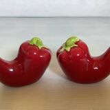 Salt and pepper red chilies