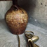 Handmade pyrite stoneware lamp, 1970