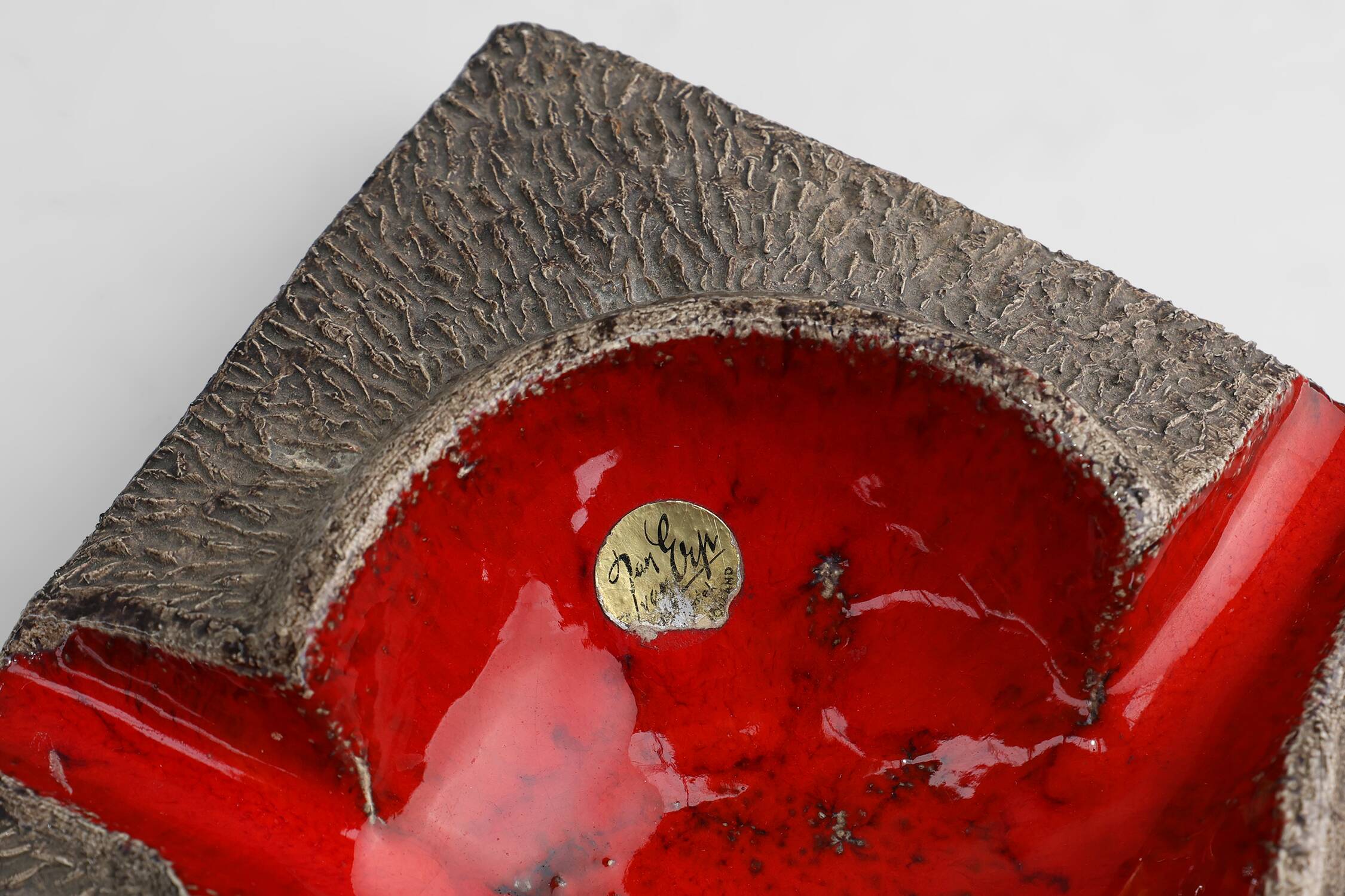 Mid-Century Ceramic Ashtray by Jan van Erp, The Netherlands 1970s