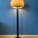 Vintage brown acrylic glass mushroom floor lamp