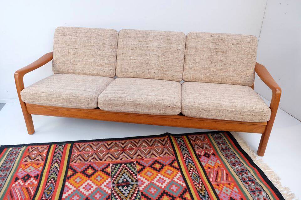Kristensen teak sofa bed, 60s/70s style, Danish style.