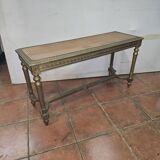 Old Louis XVI style gilded piano bench