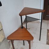 Side table with swivel seat