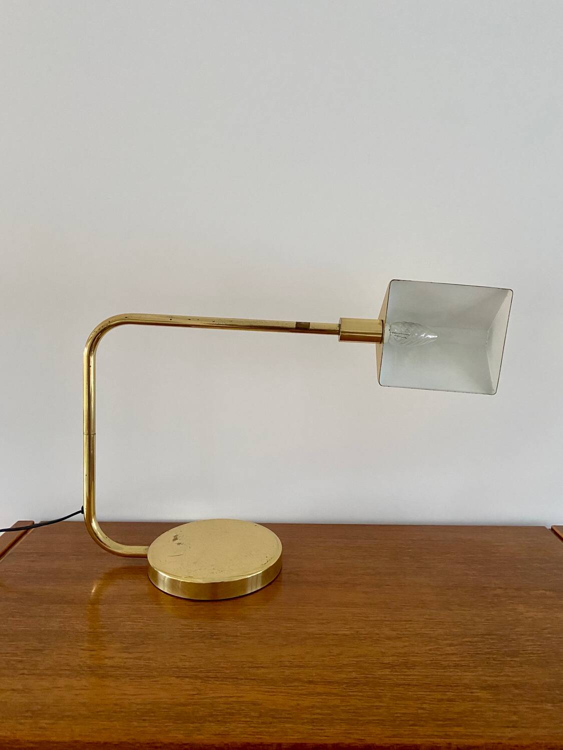 Brass desk lamp