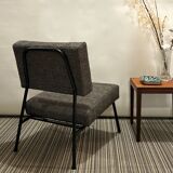 Reupholstered modernist fireside chair