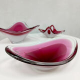 Flygsfors Coquille sculptural glass bowl object Paul Kedelv