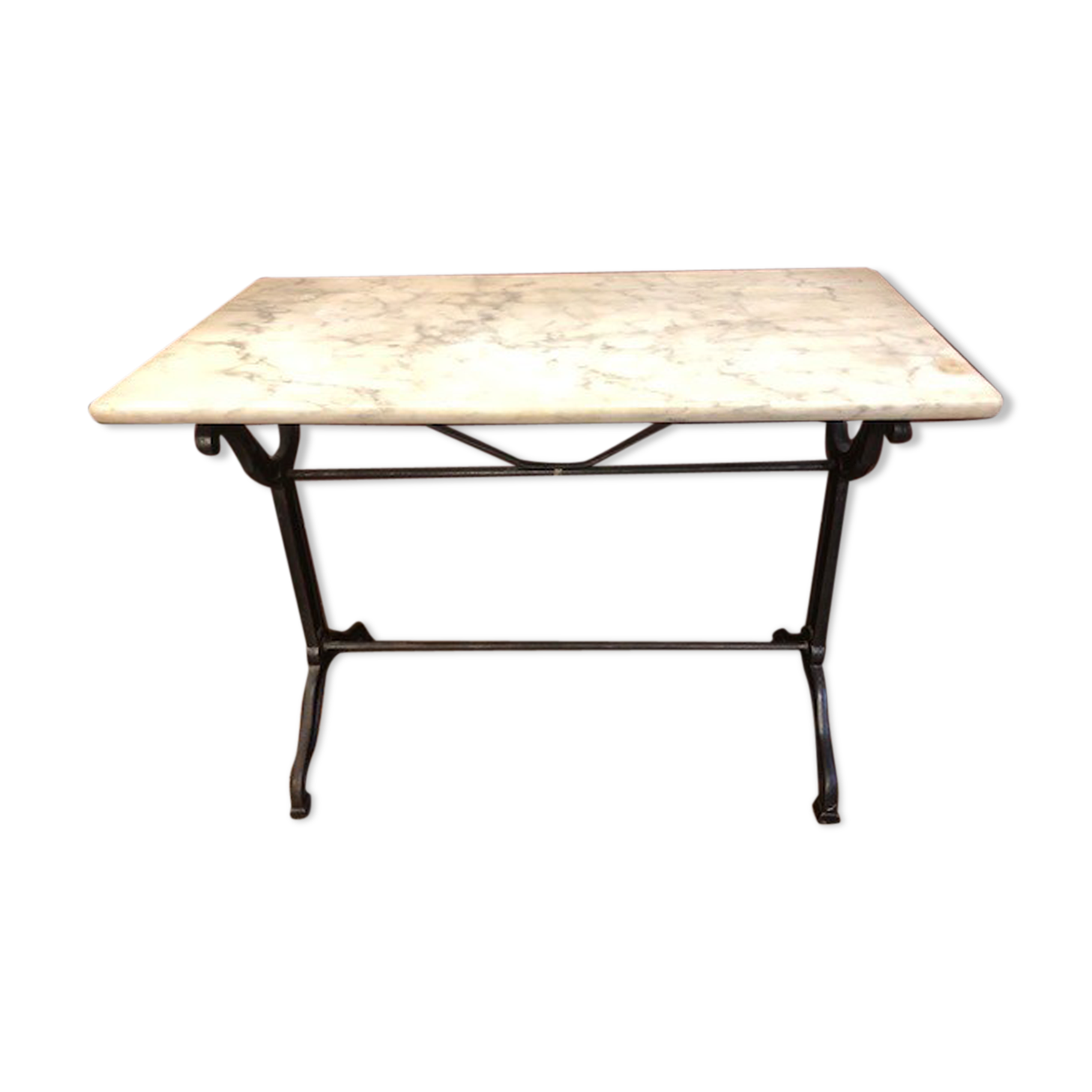 Former top bistro table marble