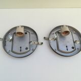 TWO PLAFONNIERS IN VERRE SOUFFLE